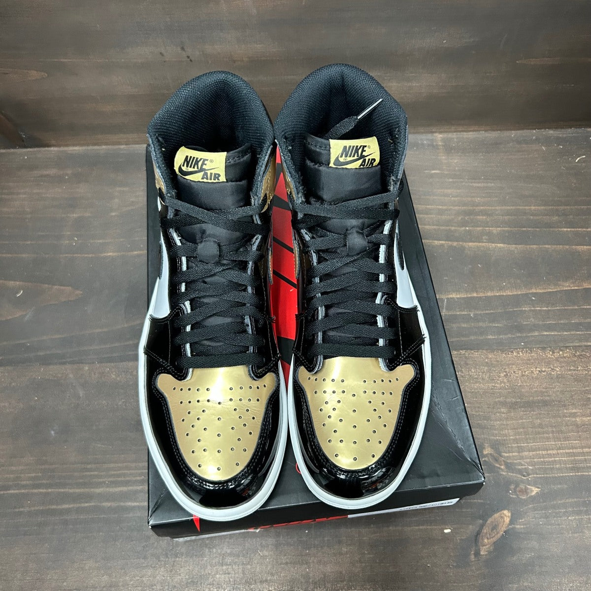 Jordan 1 Retro High NRG Patent Gold Toe - Image 3