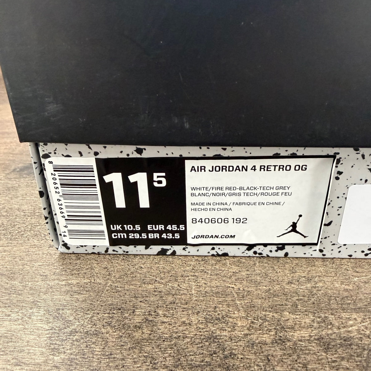 Jordan 4 Retro White Cement (2016) Size 11.5 (Pre-Owned) - Image 6
