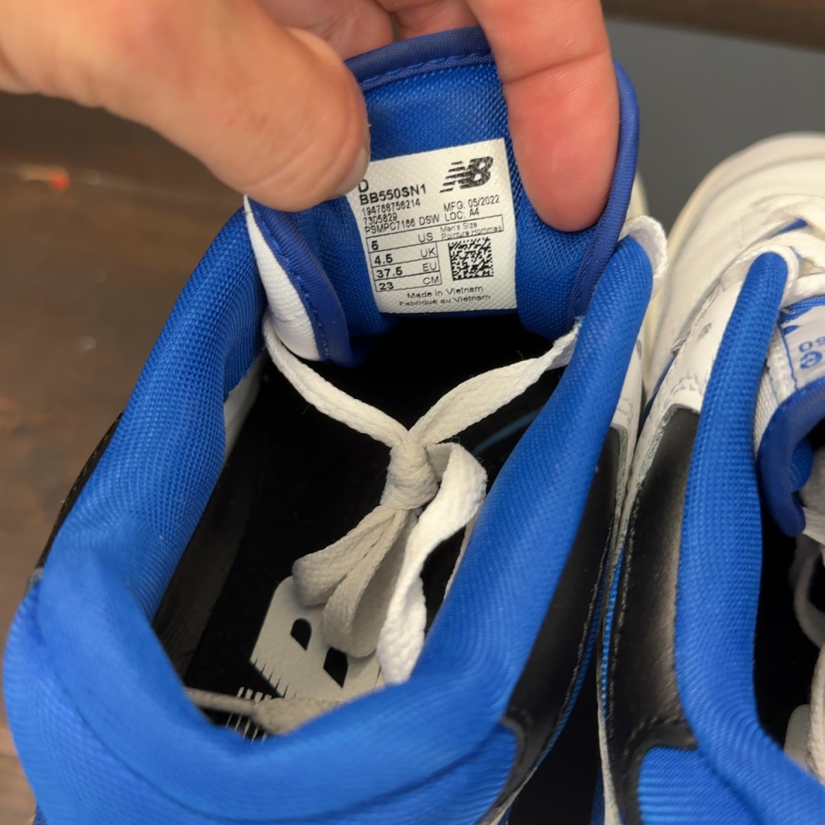 New Balance 550 White Blue - Image 7