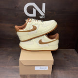 Nike Air Force 1 Low '07 LV8 Coconut Milk Canyon Gold Light British Tan Size 11.5 - front
