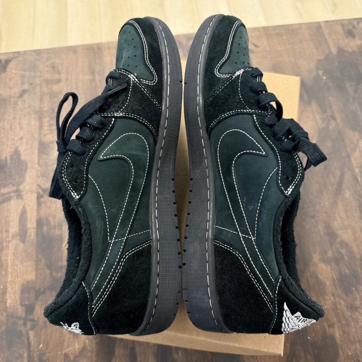 Jordan 1 Retro Low OG SP Travis Scott Black Phantom Size 14 (Pre-Owned) - Image 5