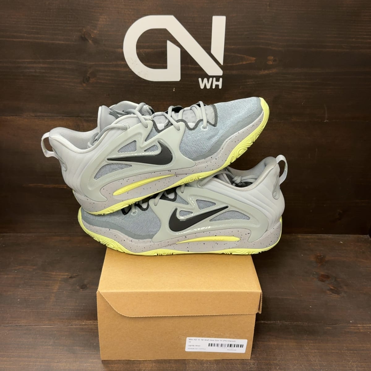 Nike KD 15 TB Wolf Grey Size 14 (Pre-Owned) - front