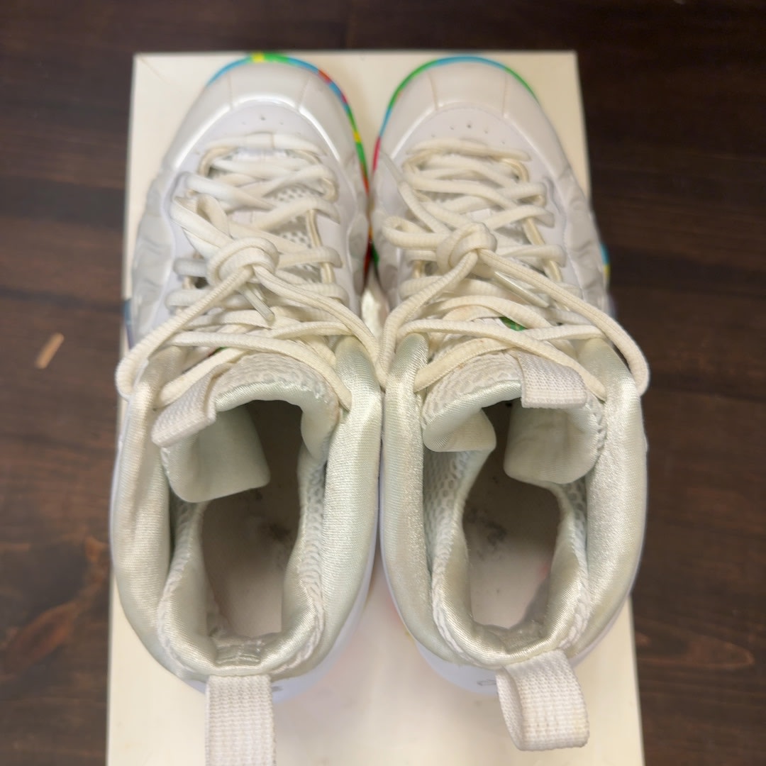 Nike Air Foamposite One White Fruity Pebbles (2015) (GS) Size 5Y (Pre-Owned) - Image 5
