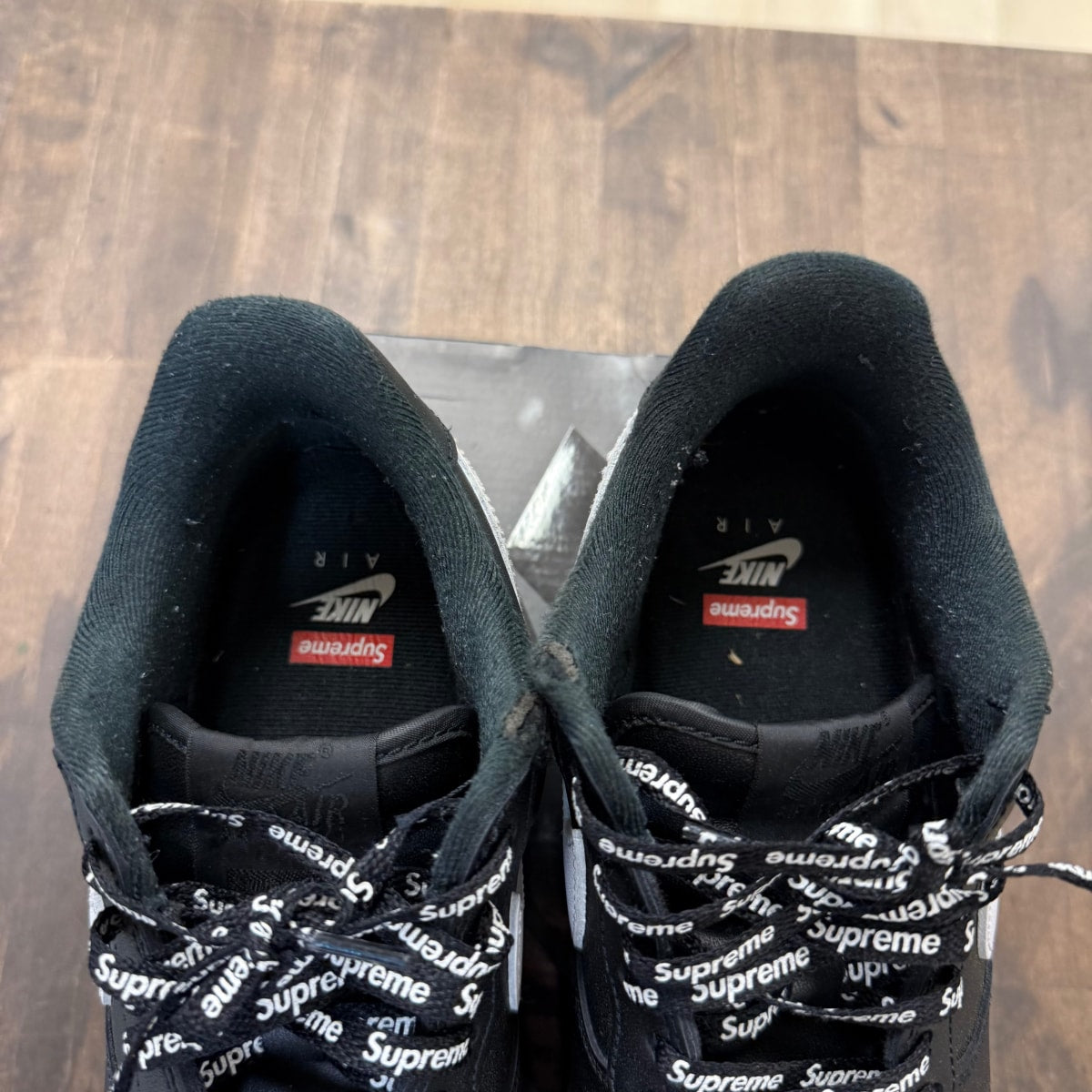 Nike Air Force 1 Low Supreme Black White - Image 2