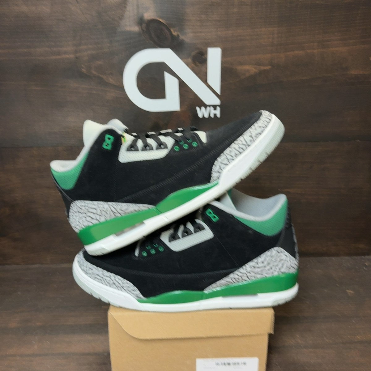 Jordan 3 Retro Pine Green Size 14 - Image 1