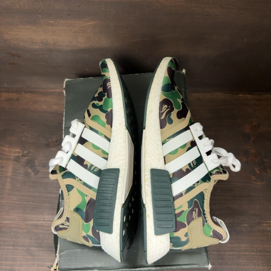 adidas NMD R1 Bape Olive Camo Size 9.5 (Pre-Owned)