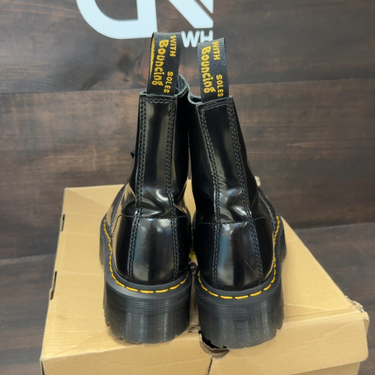 Dr. Martens Molly Wmns Leather Platform Boot 'Black' Size 8 (Pre-Owned) - Image 14