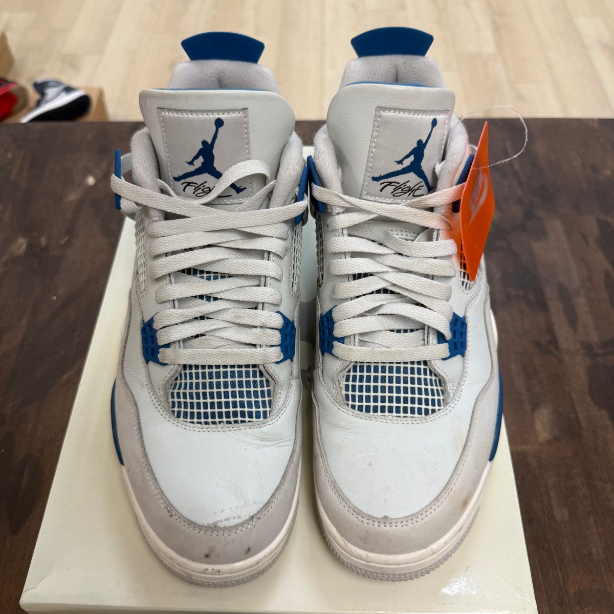 Jordan 4 Retro Military Blue (2024) Size 12 (Pre-Owned) - Image 2