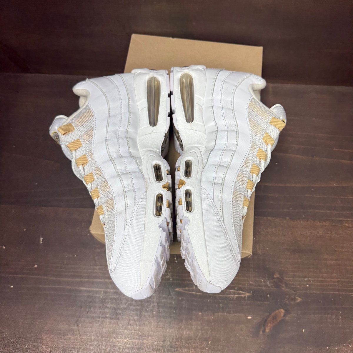 Nike Air Max 95 OG Big Bubble White Team Gold Size 12 (Pre-Owned) - side