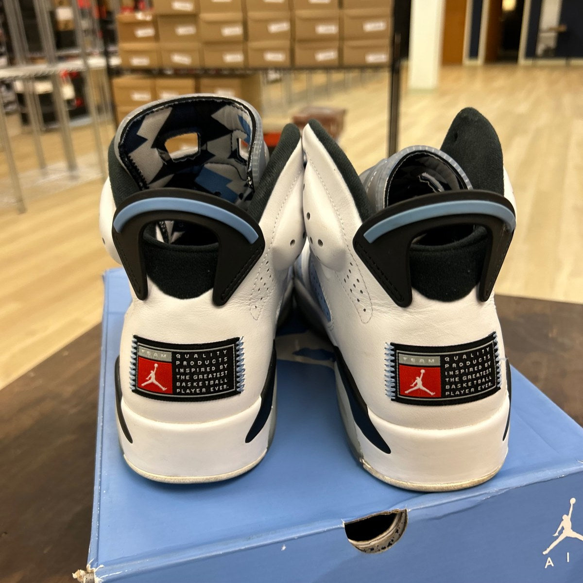 Jordan 6 Retro UNC White - Image 4