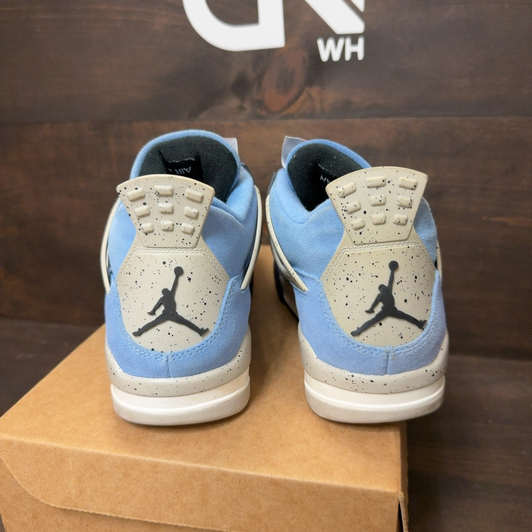 Jordan 4 Retro University Blue Size 9.5 (Pre-Owned) - Image 4