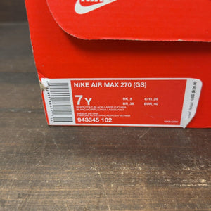 Nike Air Max 270 White Black Laser Fuchsia Volt (GS) - Image 7