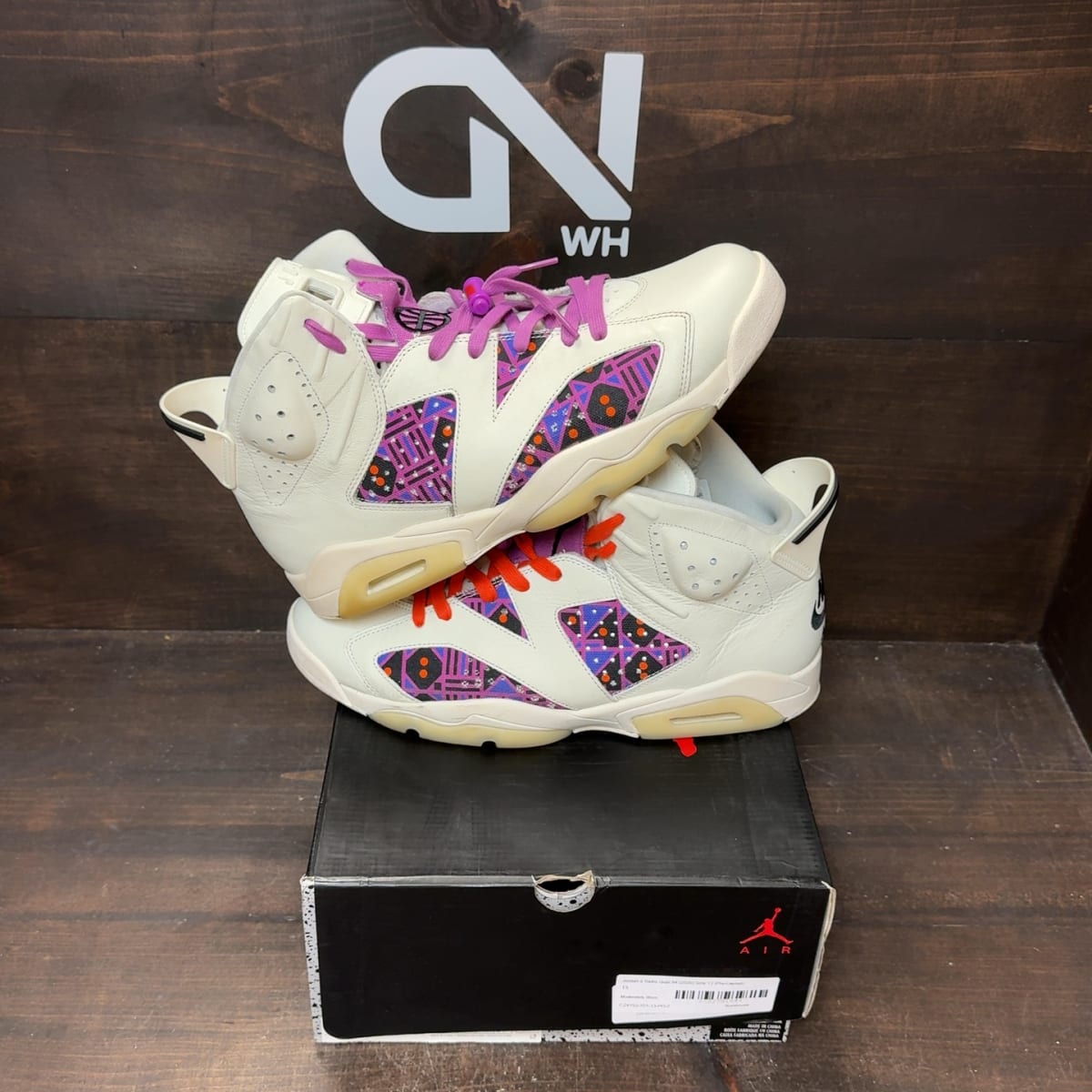 Jordan 6 Retro Quai 54 (2020) Size 13 (Pre-Owned) - front