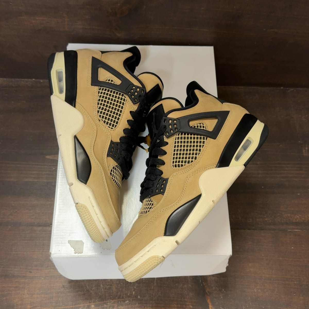 Jordan 4 Retro Fossil (Women's) Size 9W (Pre-Owned) - back