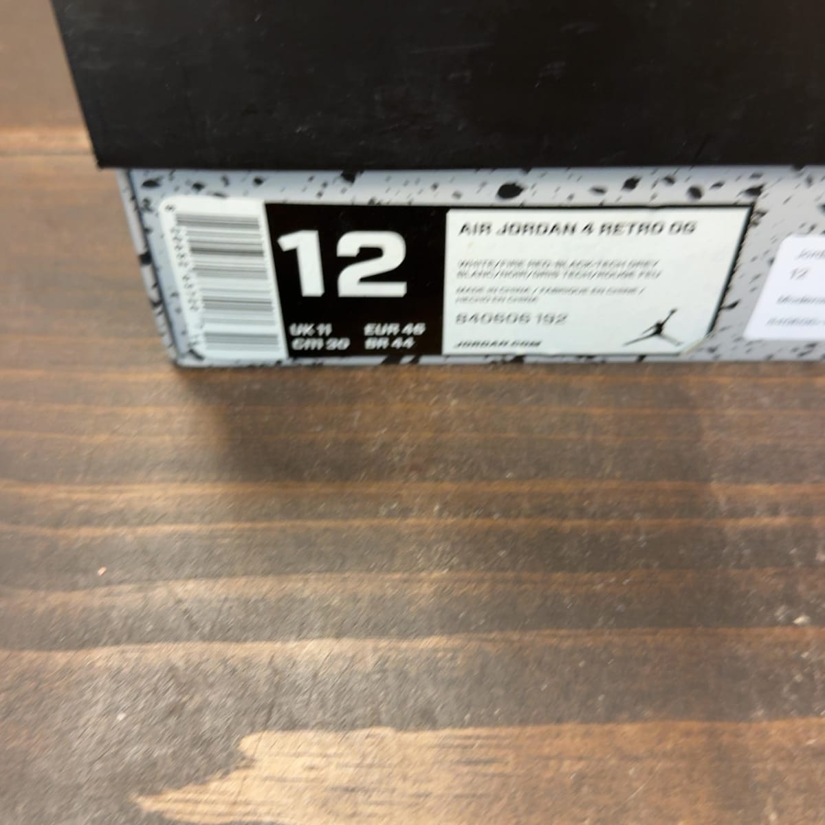 Jordan 4 Retro White Cement (2016) Size 12 (Pre-Owned) - aux