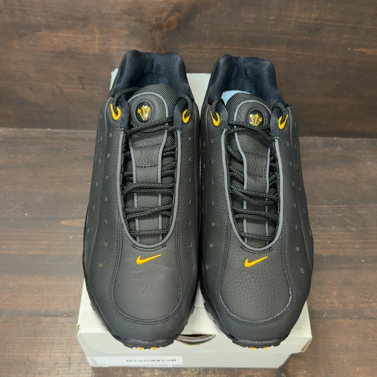 Nike Hot Step Air Terra Drake NOCTA Black Yellow Size 9 - tag