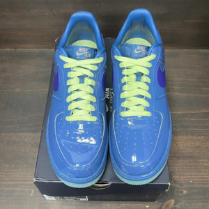 Nike Air Force 1 Low Patent Leather Mystic Navy Grape Ice - Image 3