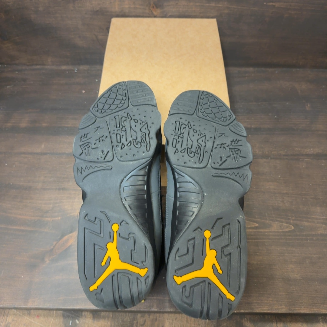 Jordan 9 Retro Dark Charcoal University Gold Size 11 (Pre-Owned) - Image 6