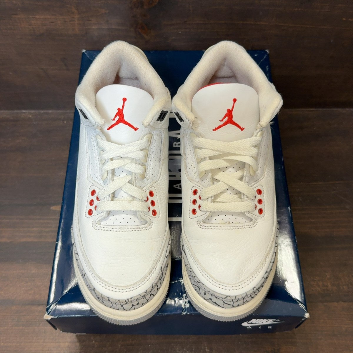 Jordan 3 Retro White Cement Reimagined (GS) Size 4Y (Pre-Owned) - Image 3
