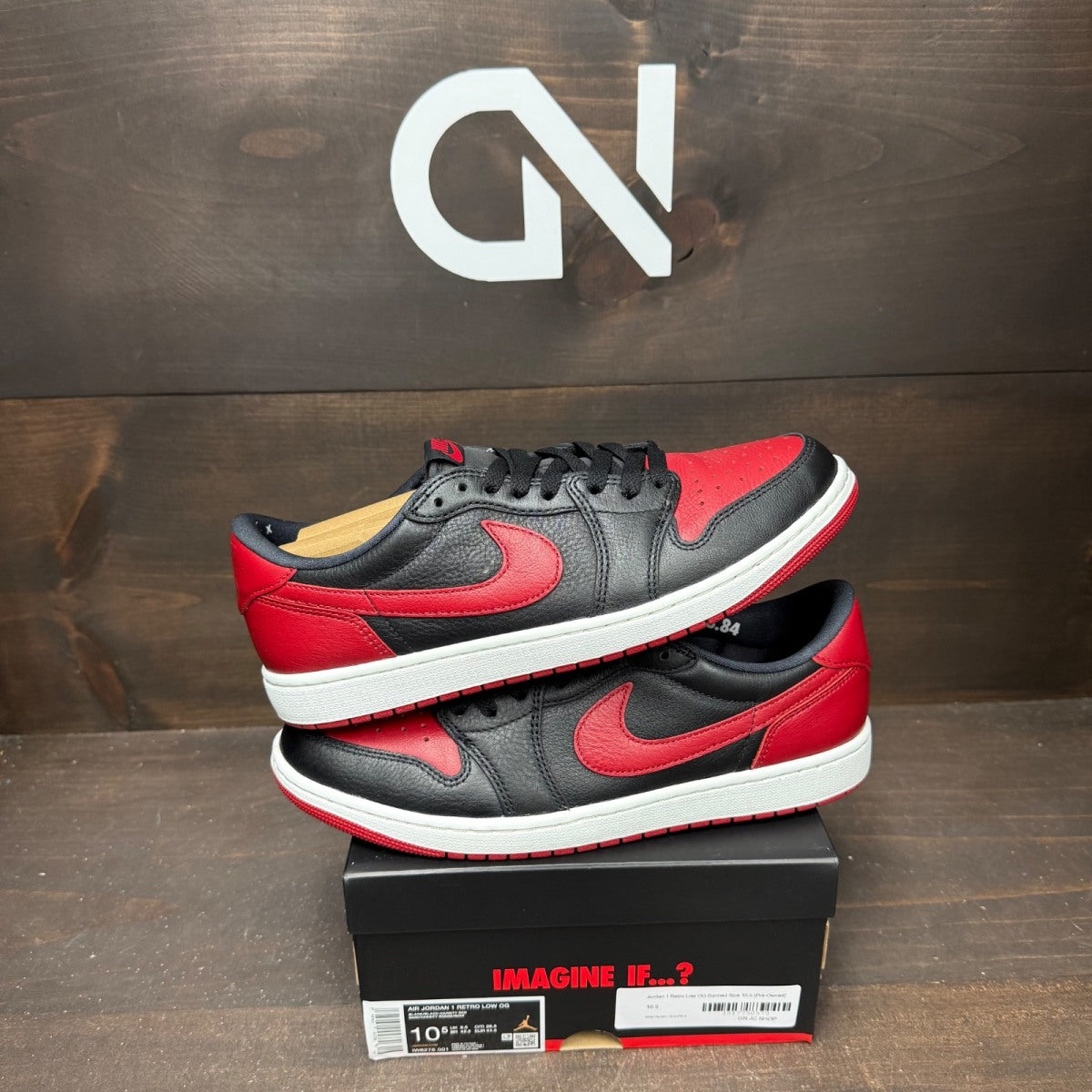 Jordan 1 Retro Low OG Banned Size 10.5 (Pre-Owned) - Image 1