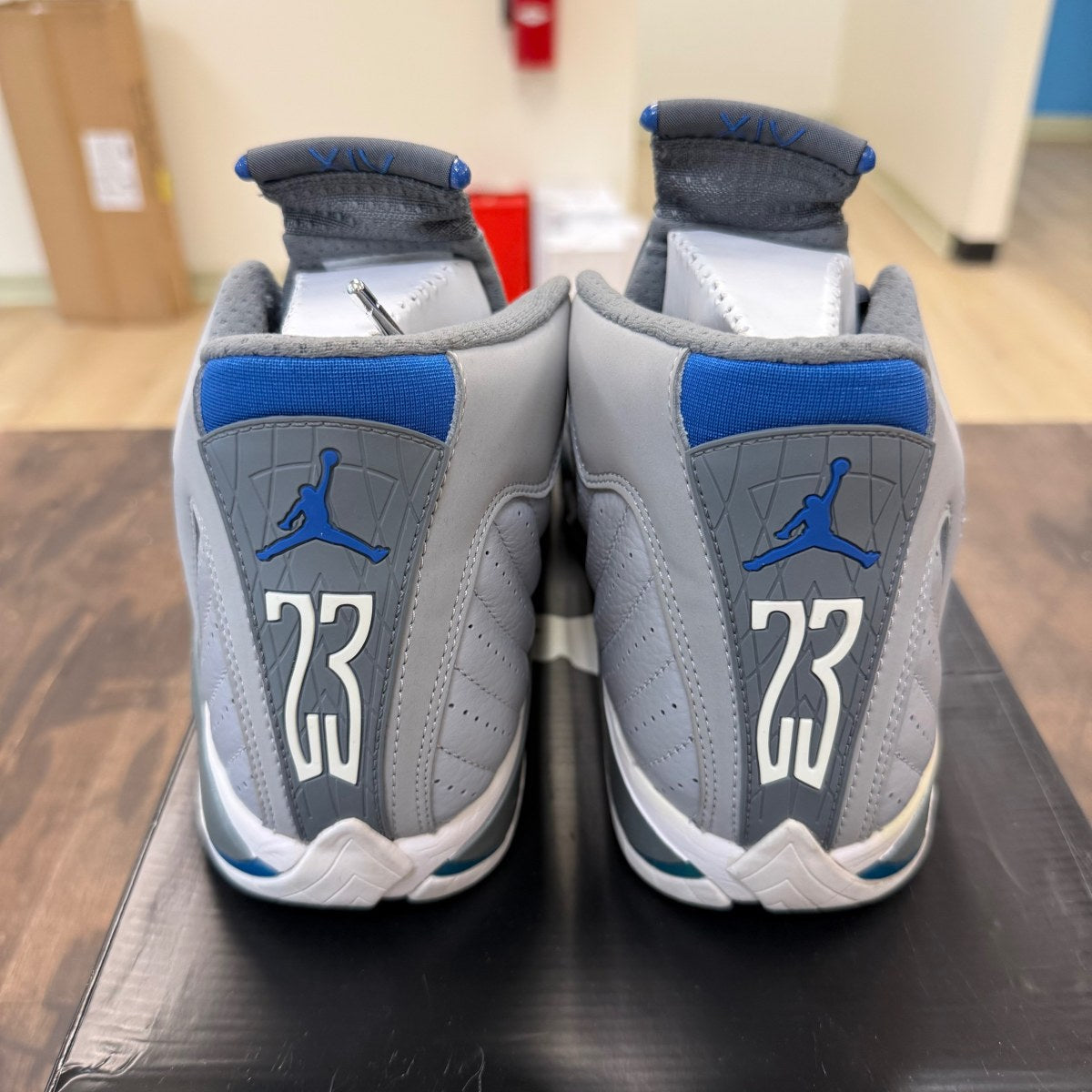 Jordan 14 Retro Wolf Grey - Image 3