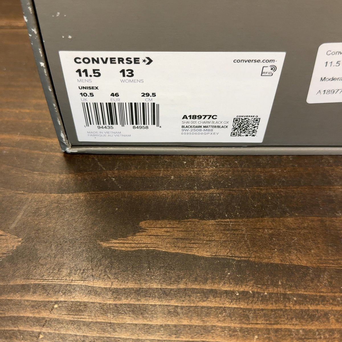 Converse SHAI 001 Charm Black Size 11.5 (Pre-Owned) - aux