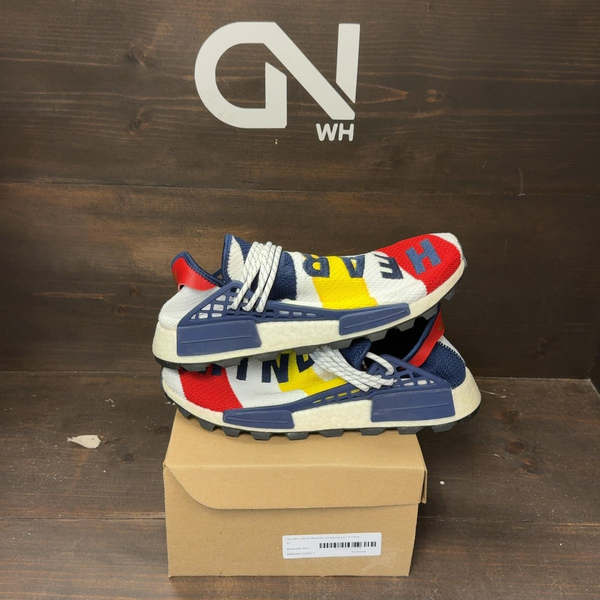 adidas NMD Hu Pharrell x Billionaire Boys Club Multi-Color Size 11 (Pre-Owned) - Image 1