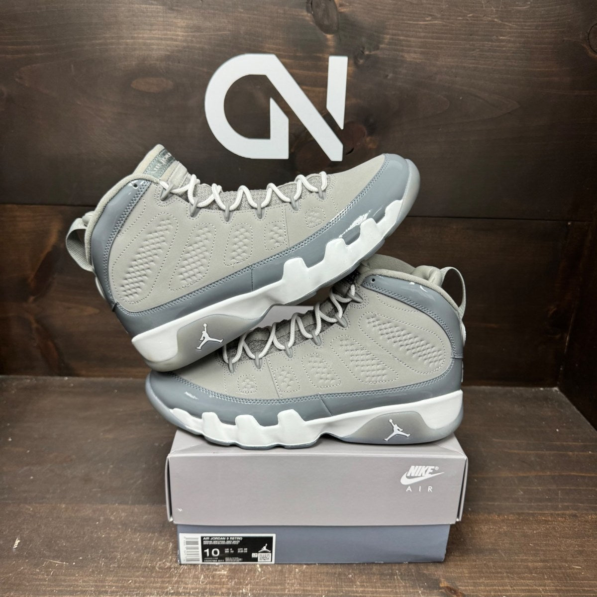 Jordan 9 Retro Cool Grey (2025) Size 10 (Pre-Owned) - front