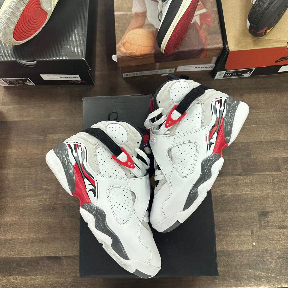 Jordan 8 Retro White True Red (2025) (GS) - Image 1