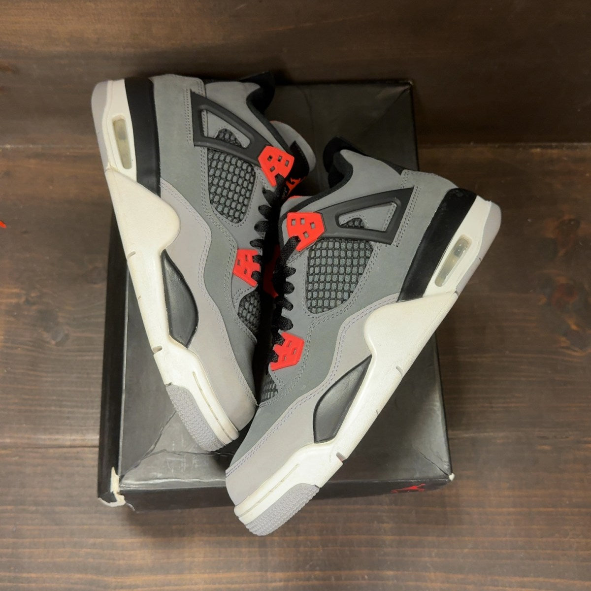 Jordan 4 Retro Infrared (GS) Size 6.5Y (Pre-Owned) - back