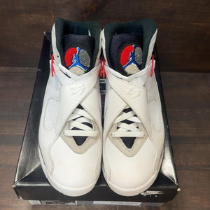 Jordan 8 Retro White True Red (2025) Size 9 (Pre-Owned) - tag