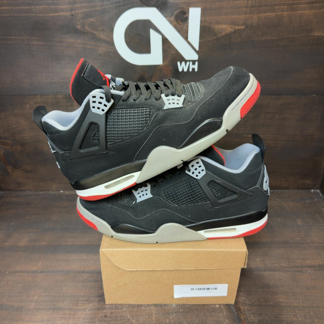 Jordan 4 Retro Bred (2019) Size 13 (Pre-Owned) - Image 1