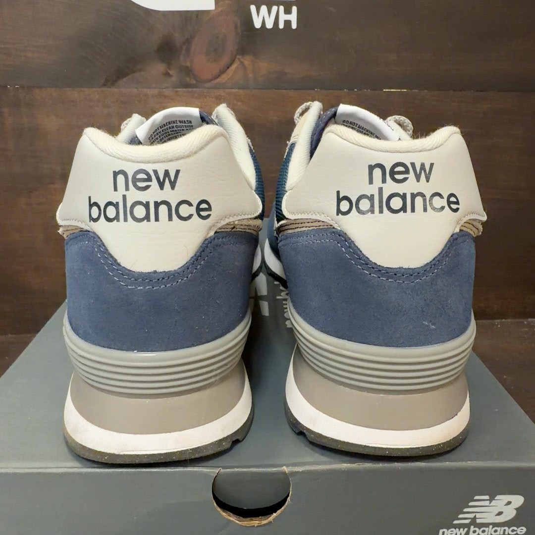 New Balance 574 Navy White - Image 4