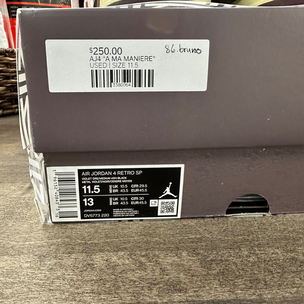 Jordan 4 Retro SP A Ma Maniére Violet Ore - Image 6