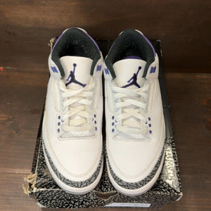 Jordan 3 Retro Dark Iris Size 7.5 (Pre-Owned) - tag