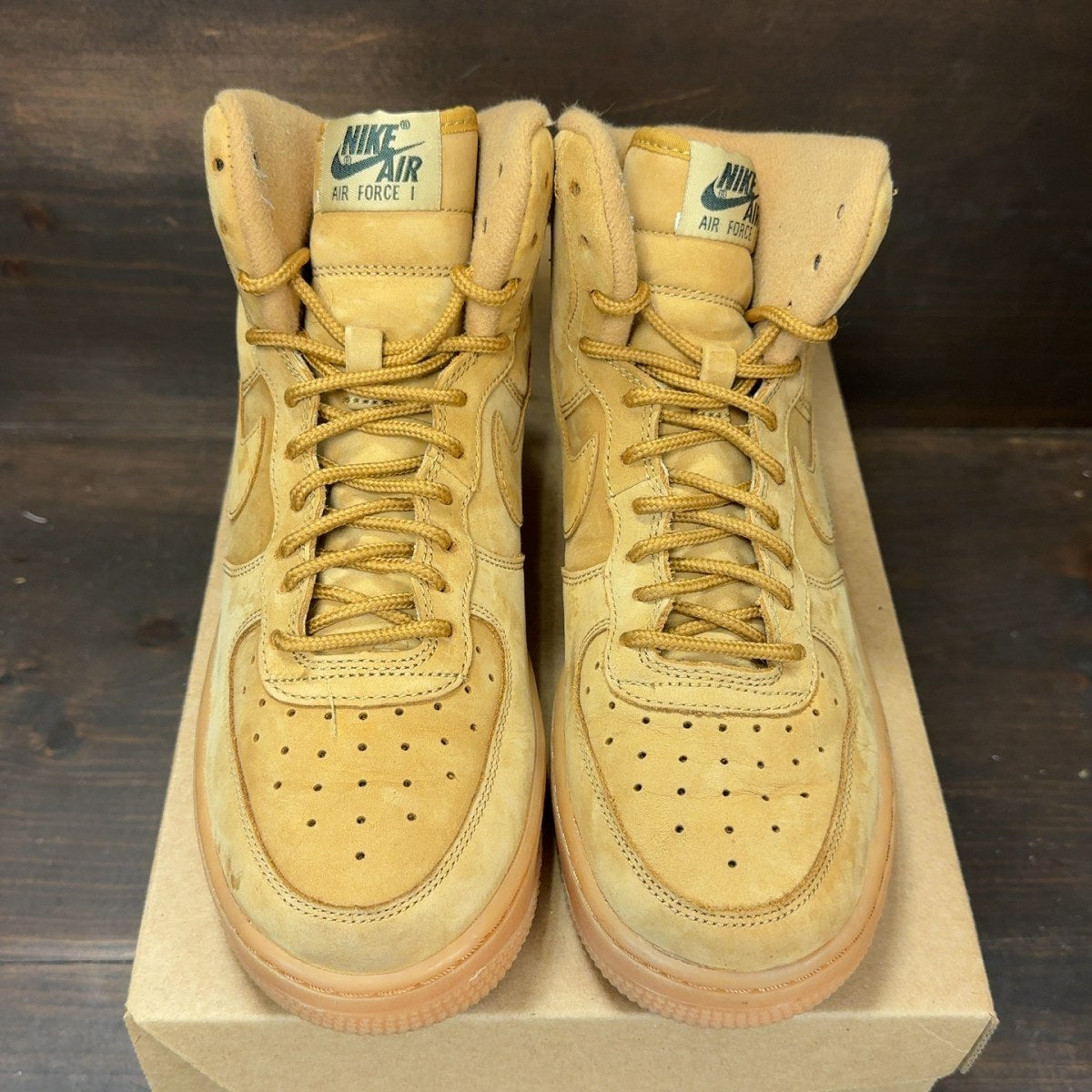 Nike Air Force 1 High Wheat (2015) (GS) Size 6Y (Pre-Owned) - Image 3