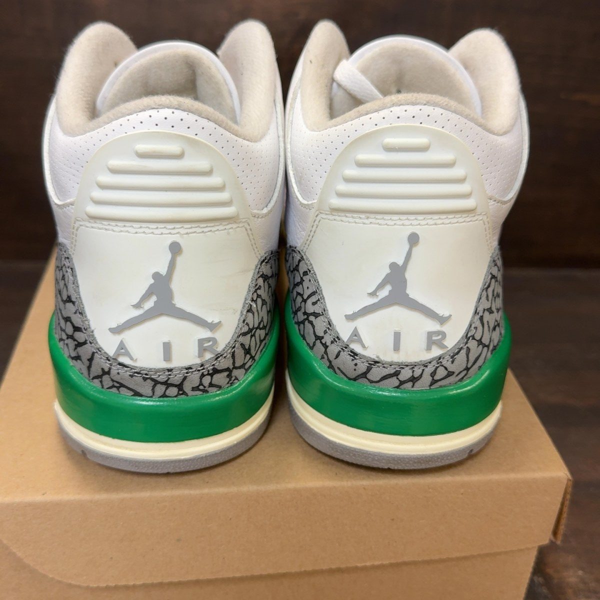Jordan 3 Retro Lucky Green (Women's) Size 12W (Pre-Owned) - Image 5