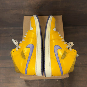 Jordan 1 Mid Lakers Size 9.5 (Pre-Owned) - Image 6