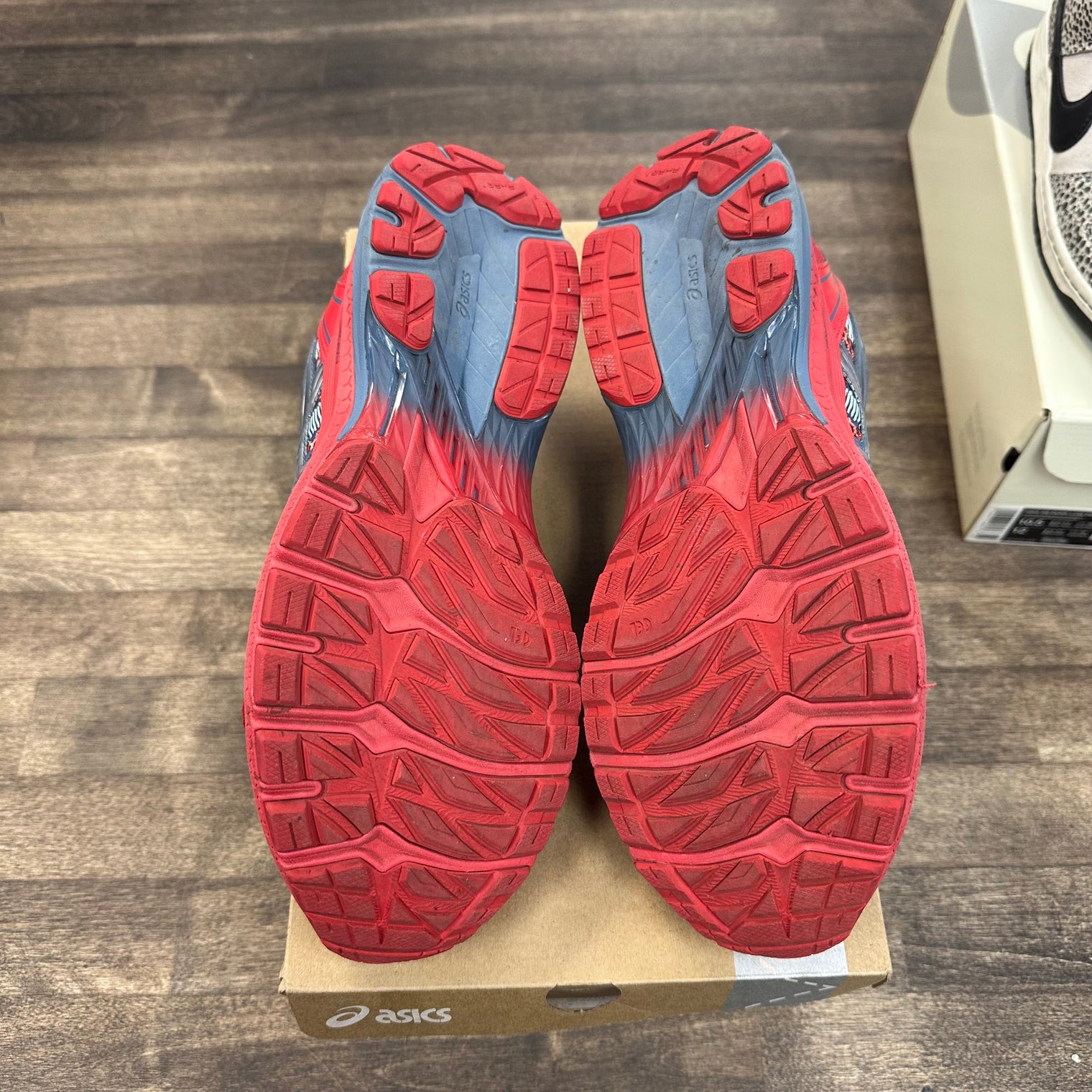 Kiko Kostadinov Classic Red Wood Crepe ASICS Gel-Terrain US4-S (Used)