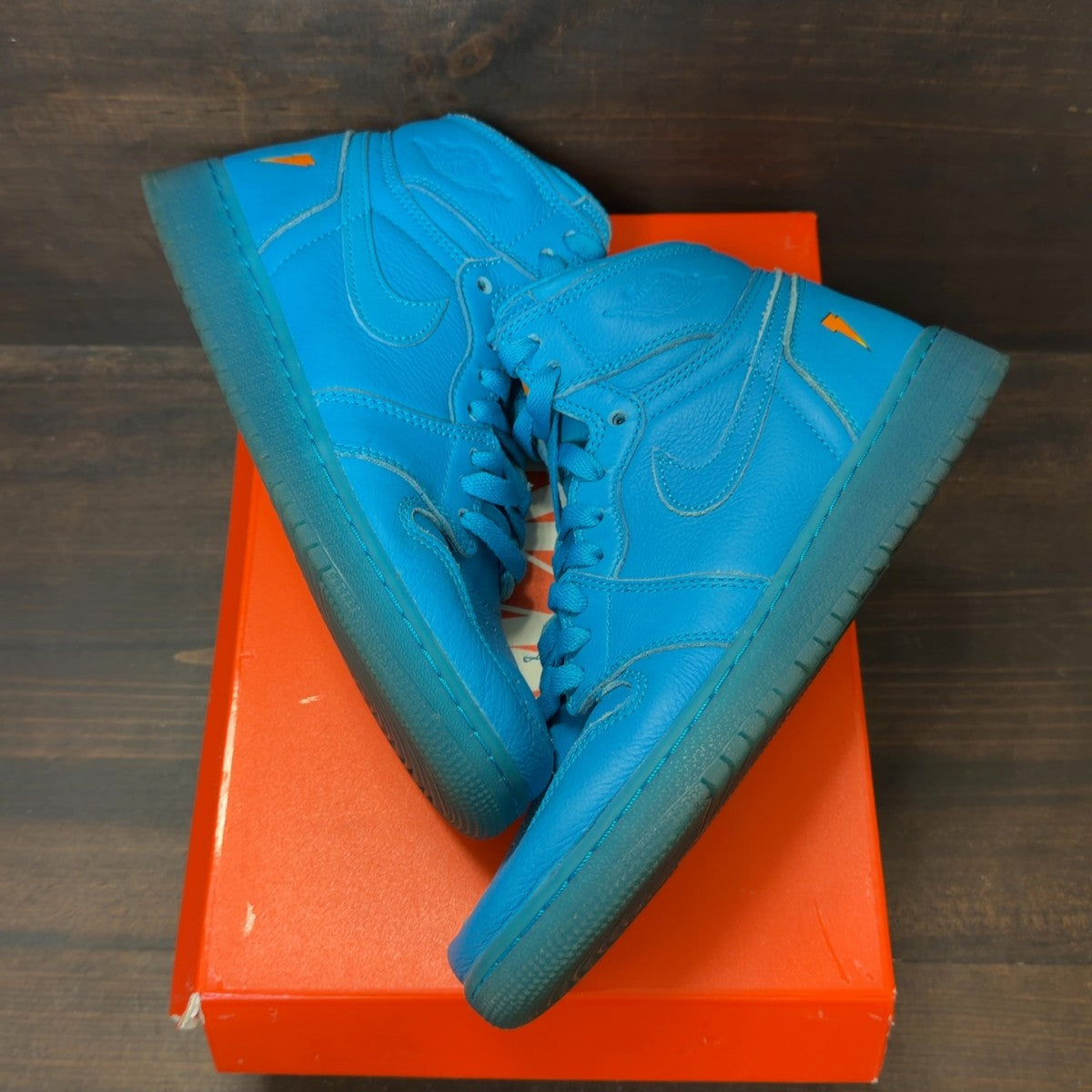 Jordan 1 Retro High Gatorade Blue Lagoon (GS) - Image 2