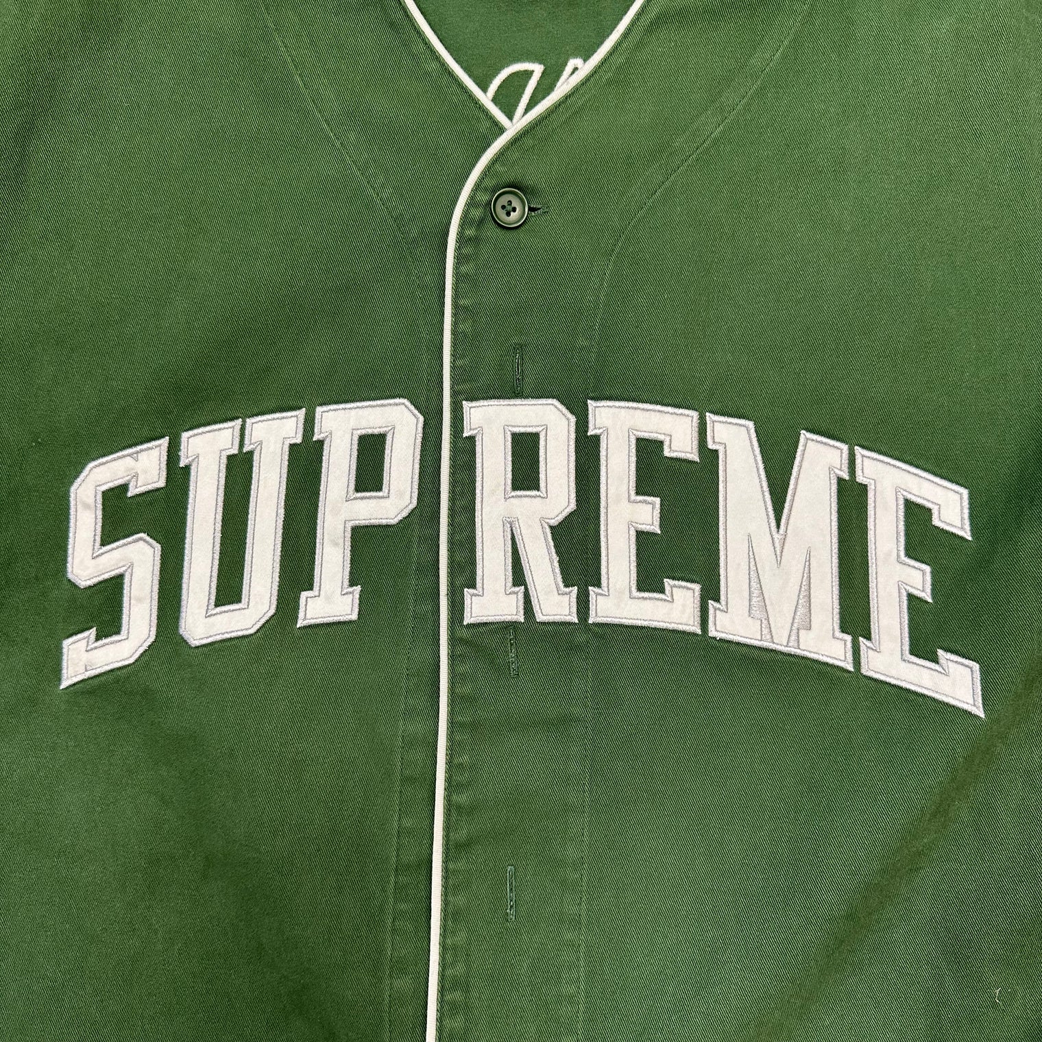 Supreme Timberland Baseball Jersey Green (USED)