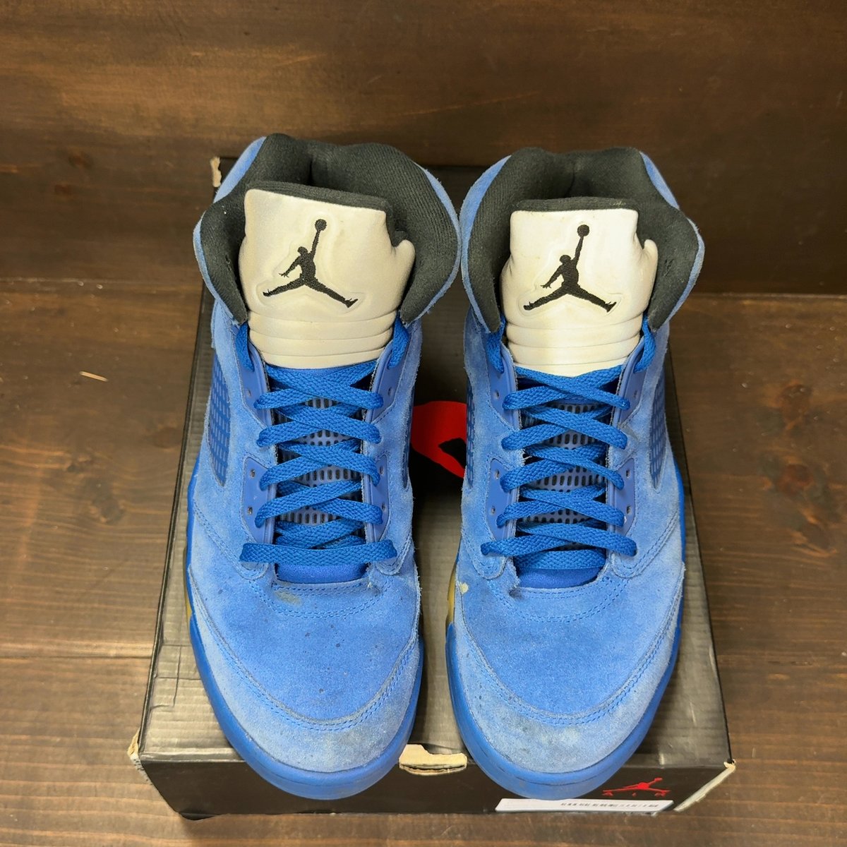 Jordan 5 Retro Blue Suede Size 11 (Pre-Owned) - tag