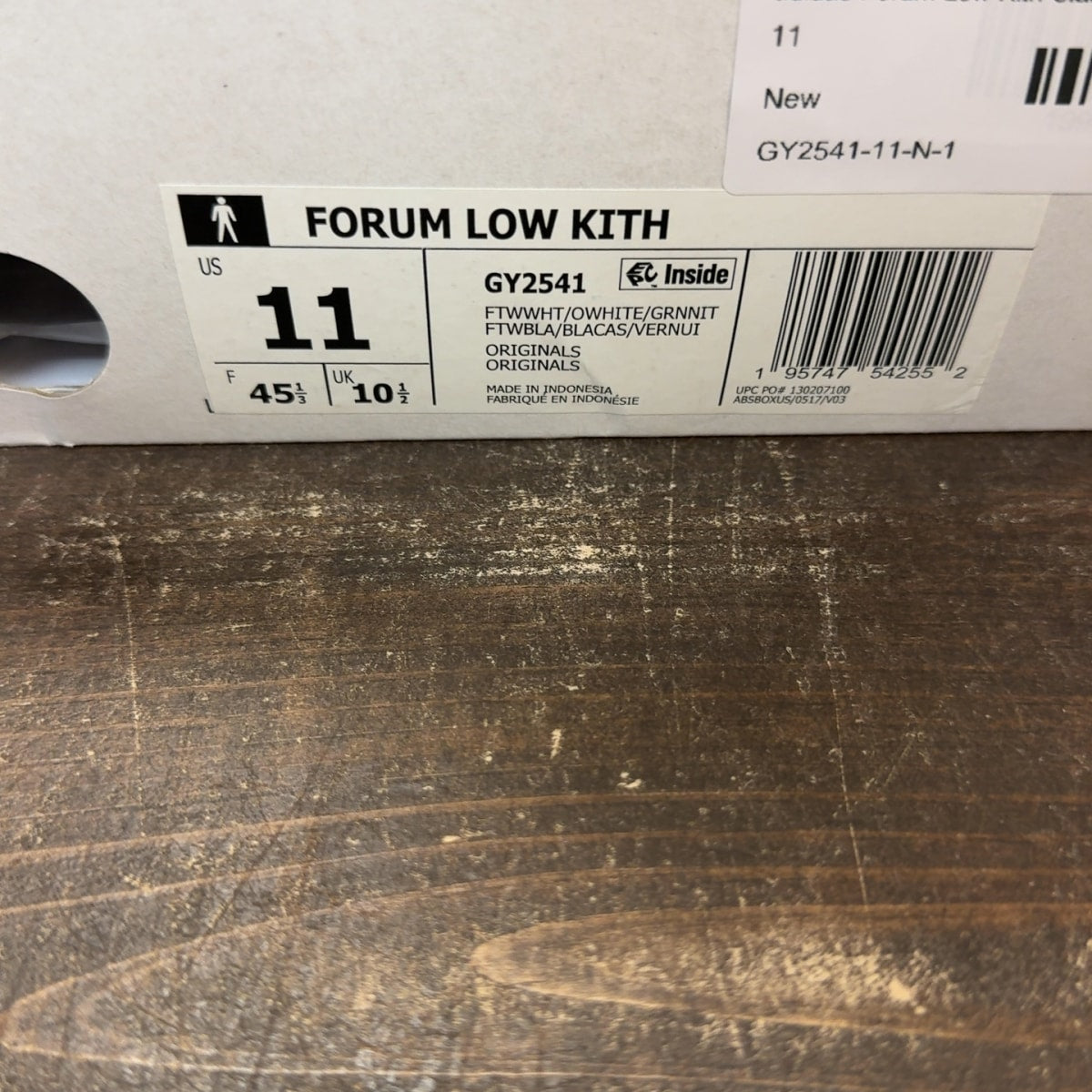 adidas Forum Low Kith Classics White Green Size 11 - Image 8