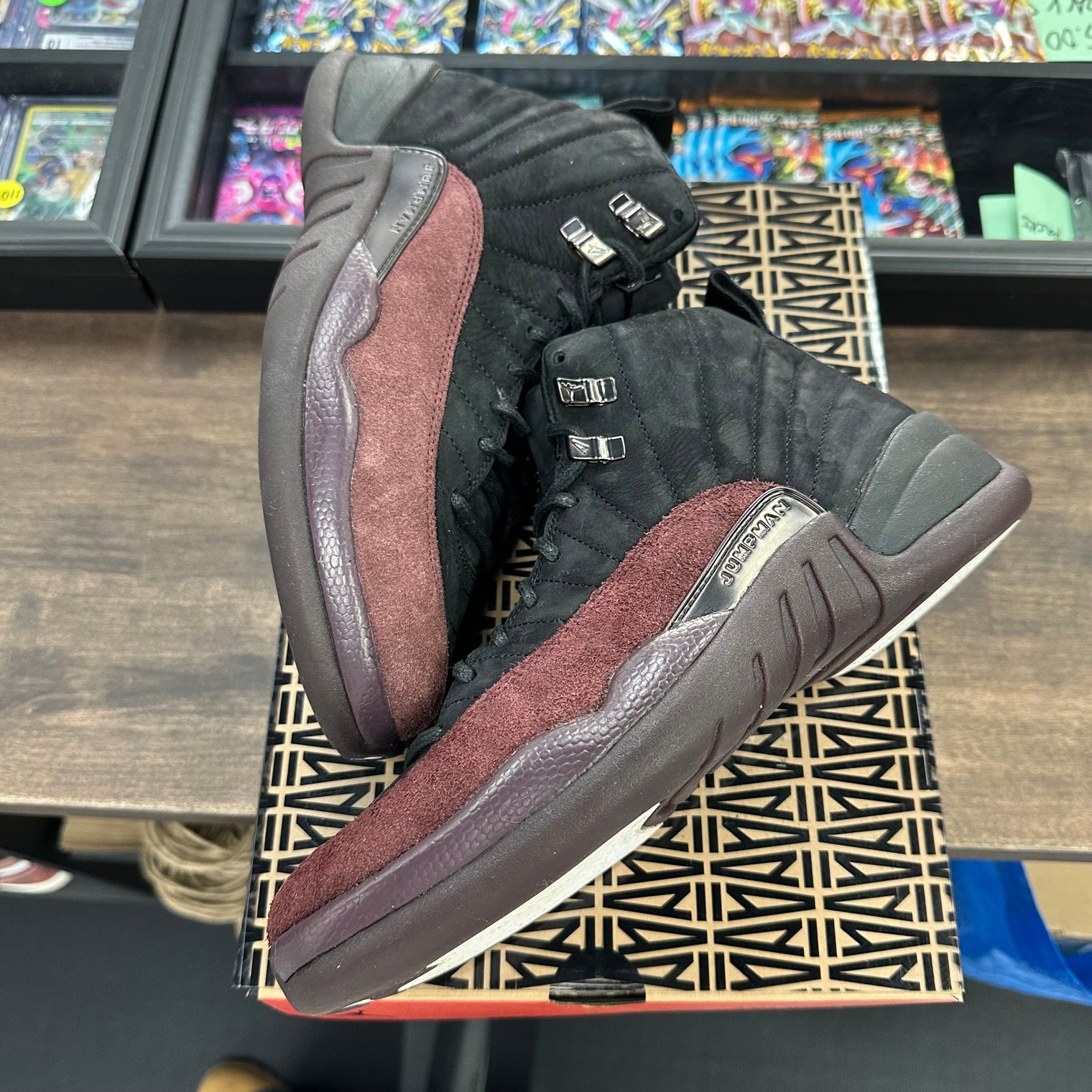 A Ma Maniere Burgundy Black Jordan 12 (W) (USED)