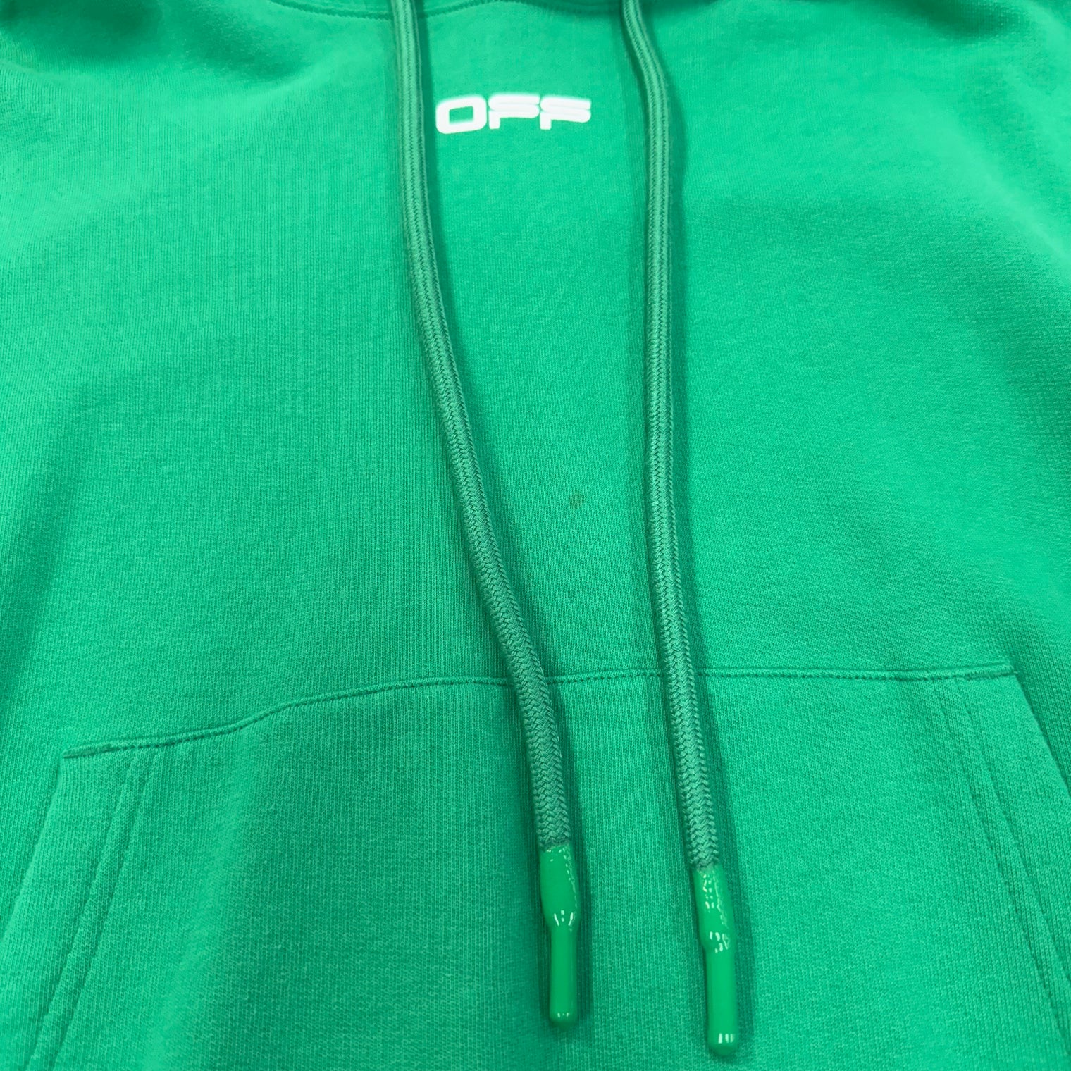 Caravaggio Square Off-White Over Hoodie Green SS20 (USED)