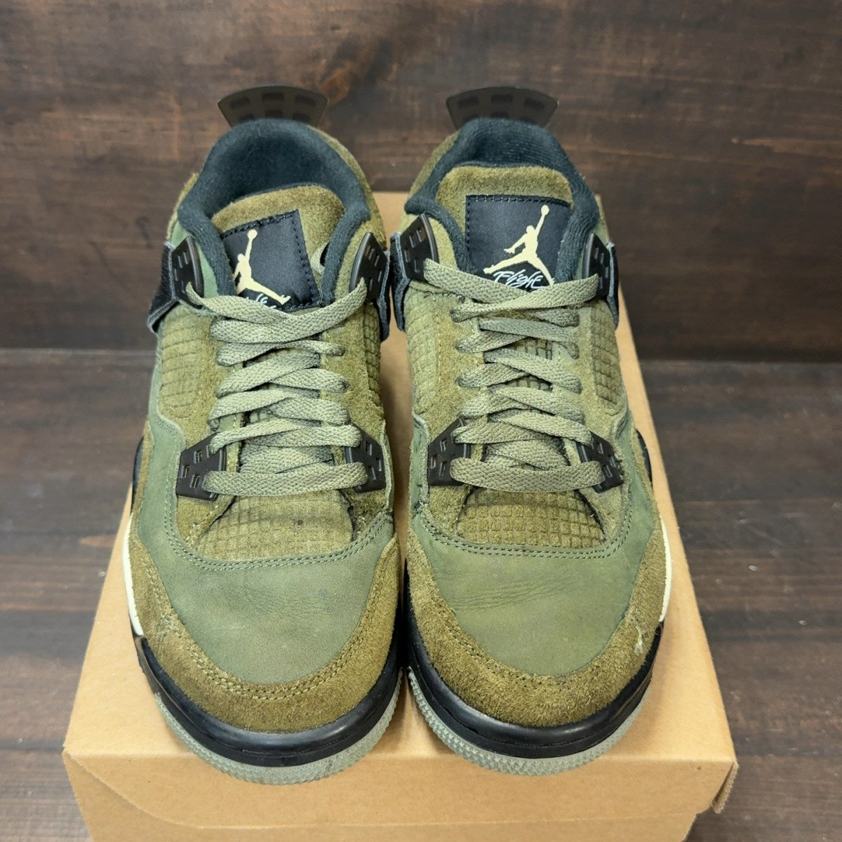 Jordan 4 Retro SE Craft Medium Olive (GS) Size 5.5Y (Pre-Owned) - Image 3