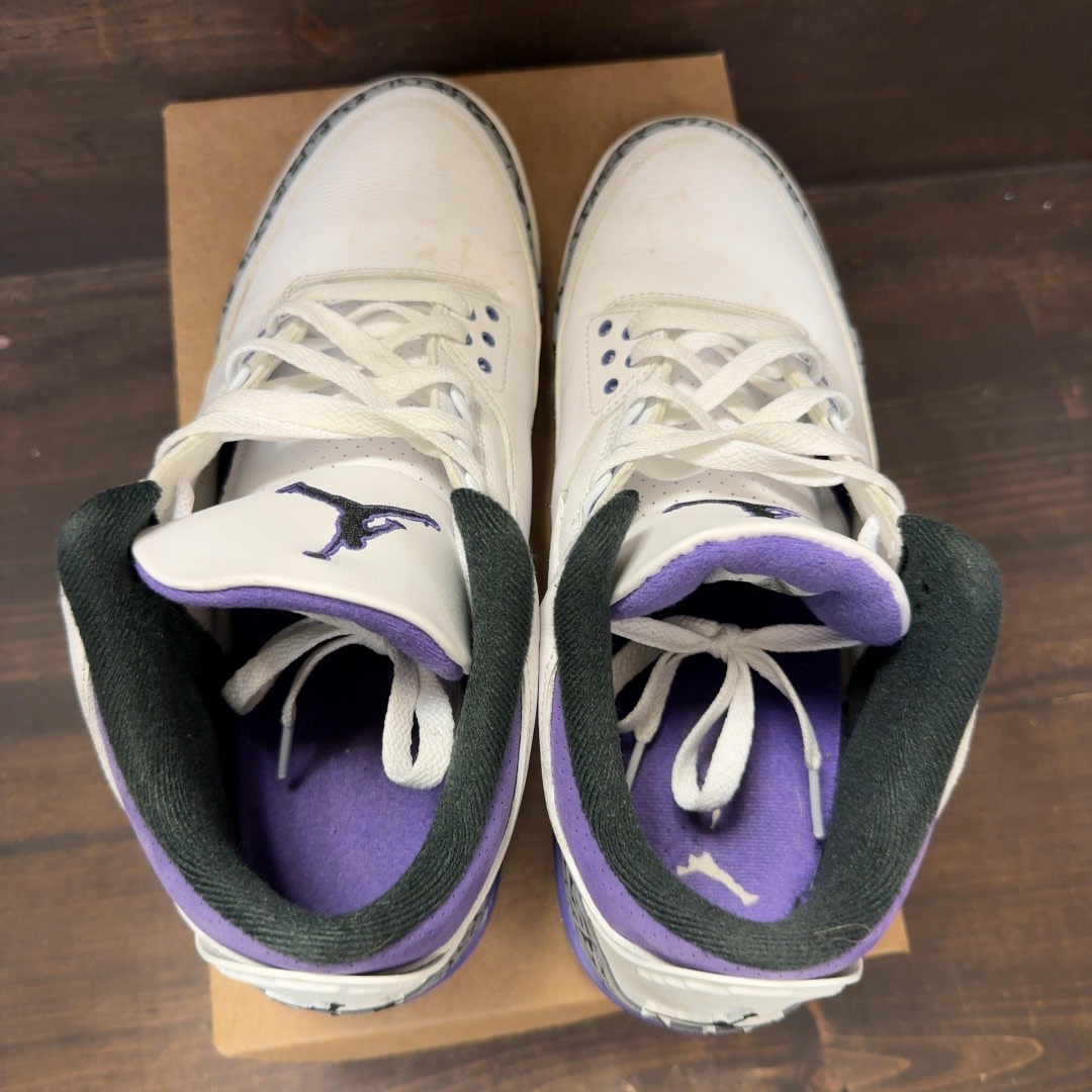 Jordan 3 Retro Dark Iris Size 11.5 (Pre-Owned) - Image 5