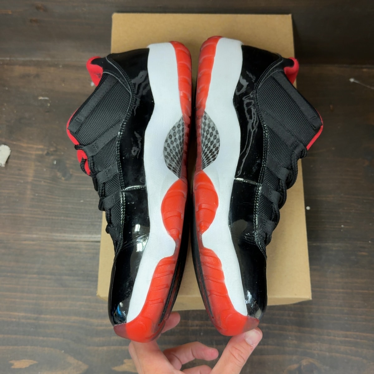 Jordan 11 Retro Low Bred (2015) Size 12 (Pre-Owned) - Image 4