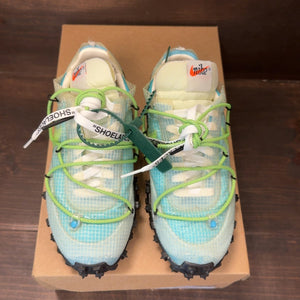 Nike Waffle Racer Off-White Vivid Sky (Women's) Size 6W (Pre-Owned) - Image 3