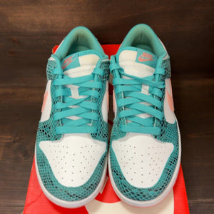 Nike Dunk Low Snakeskin Washed Teal Bleached Coral - Image 3